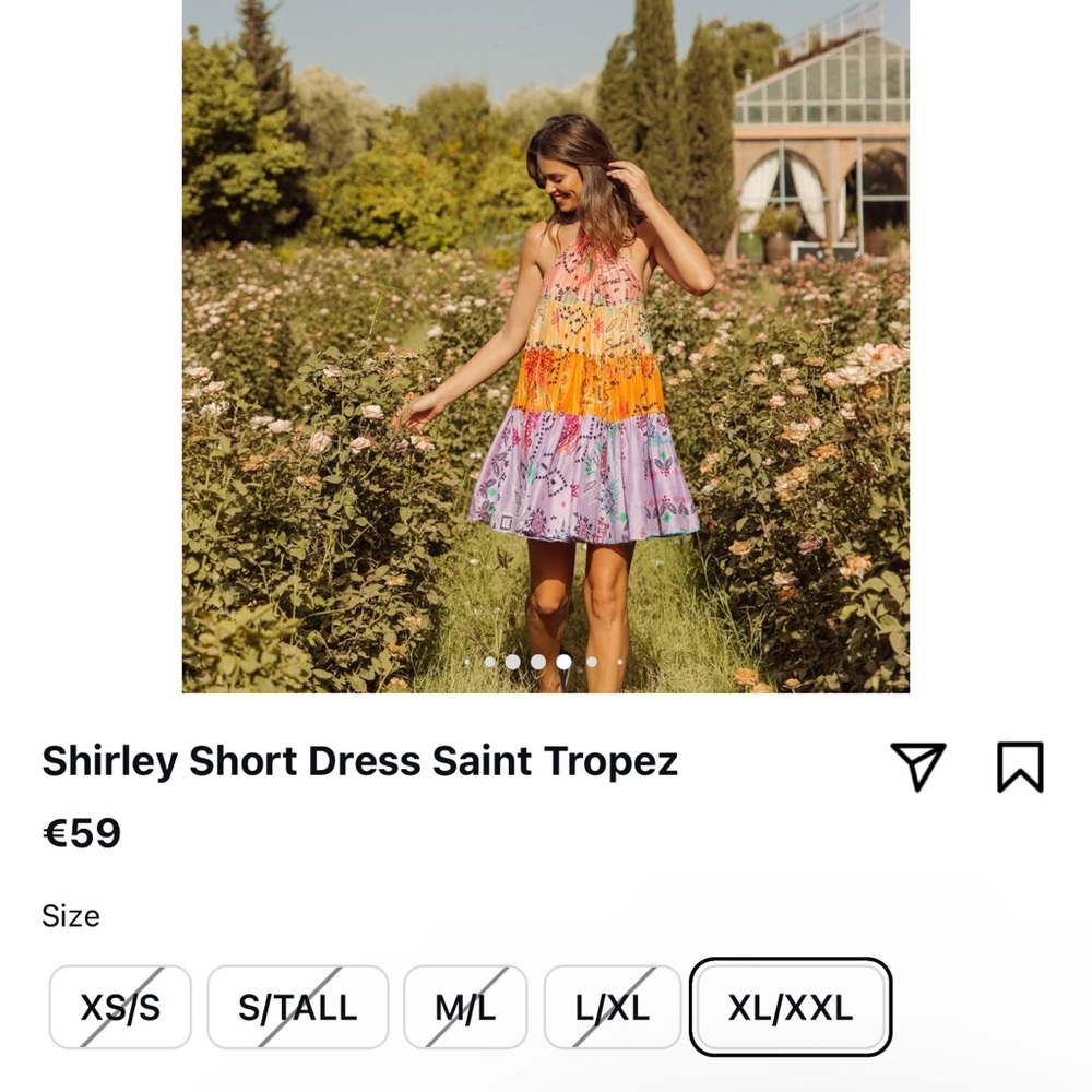Shirley short medium Sundress dress ☀️🌴